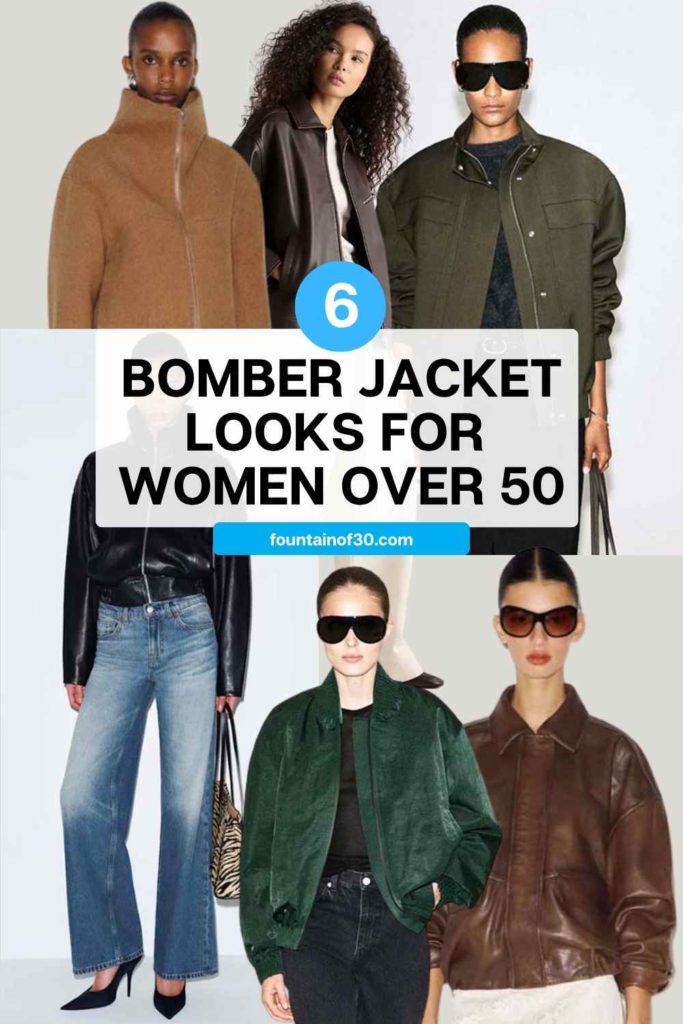 6 bomber jacket looks for women over 50 fountainof30