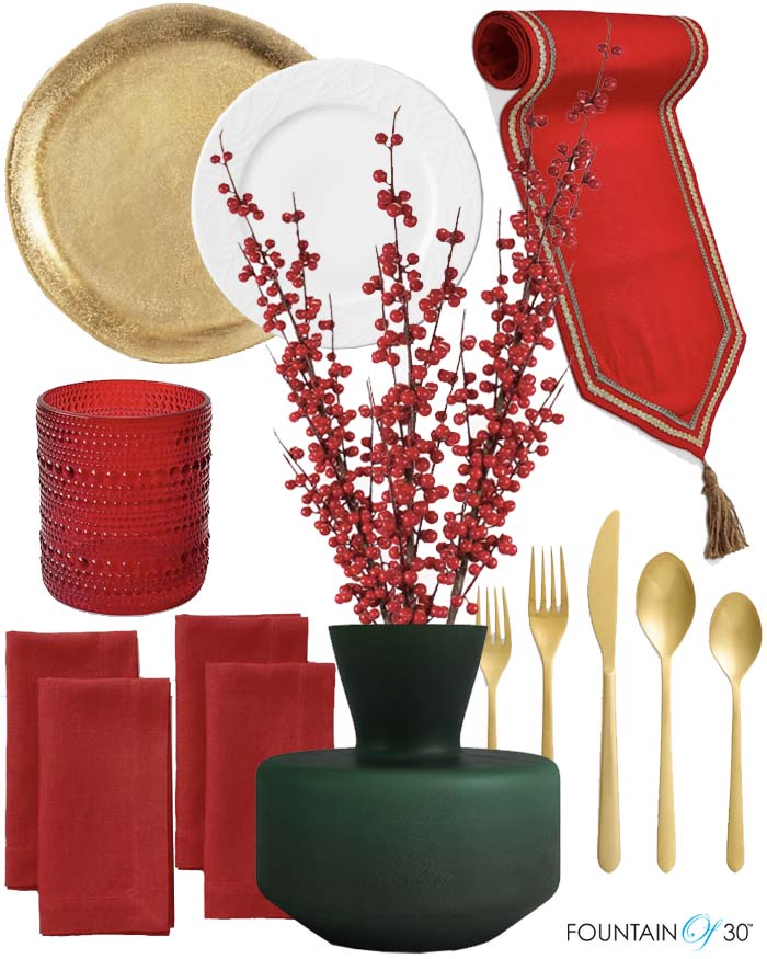 christmas holiday tablescape idea fountainof30