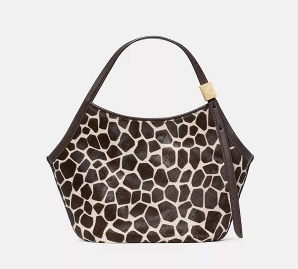 Deco Giraffe Haircalf Small Tote Bag animal print accessories