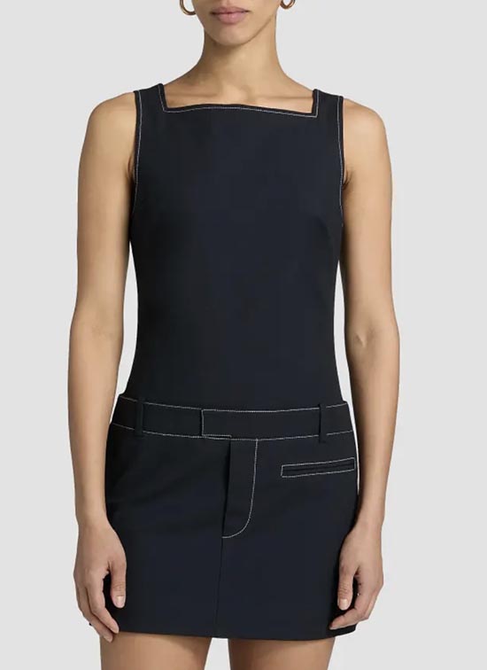 Topstitched Minidress fountainof30